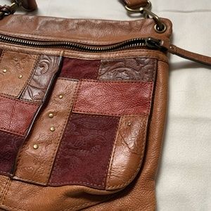 Leather Patchwork Purse